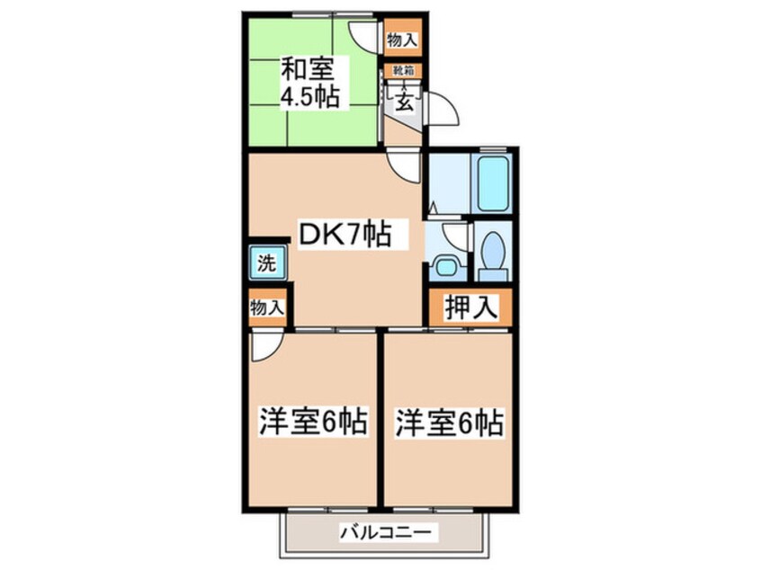 間取図 ハイネスビューラ