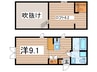 プリマ十番館 1Rの間取り