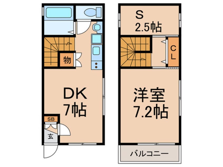 間取図 メゾンコルネット２