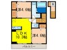 シン・オオヌキソウ 2LDKの間取り