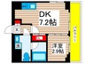 ディームス浦安 1DKの間取り