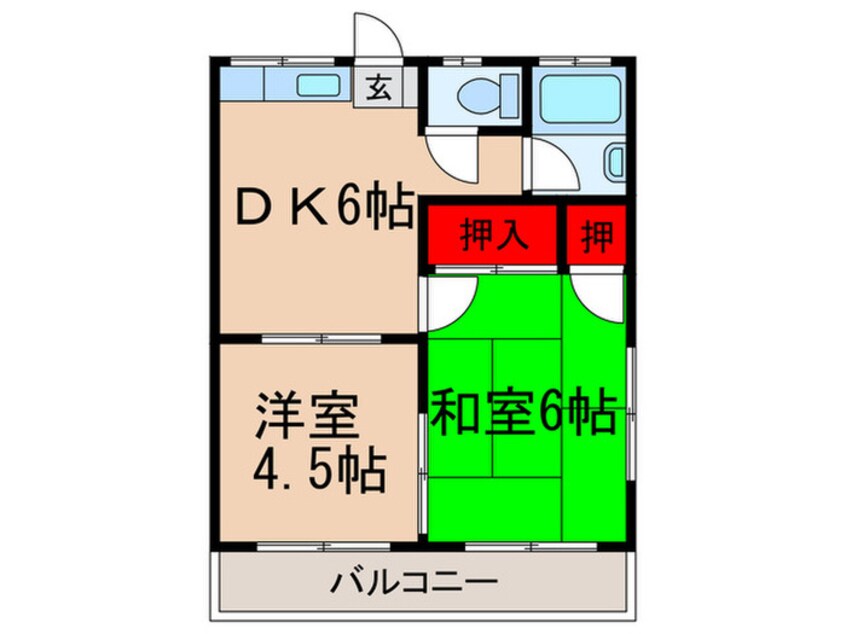 間取図 桃江荘