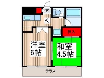 間取図 ジュネパレス蒲生第２