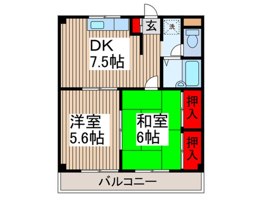 間取図 ファミール芝下