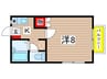 ベラ・カ－サ泉Ａ 1Kの間取り