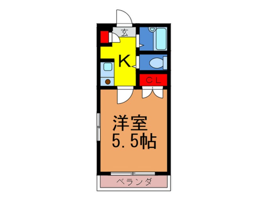 間取図 チェリ－ハイムⅡ