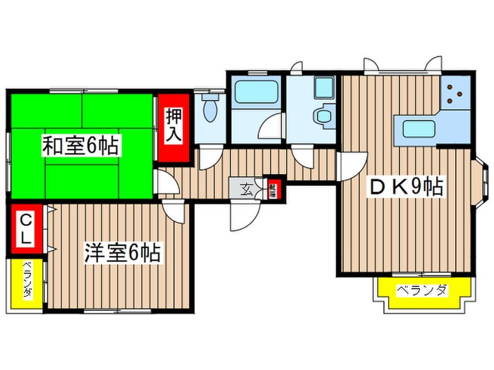 間取り図 向坂タウンハイツＢ棟