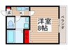 メインルート柏 1Kの間取り