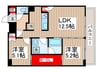 デュオフラッツ葛西 2LDKの間取り
