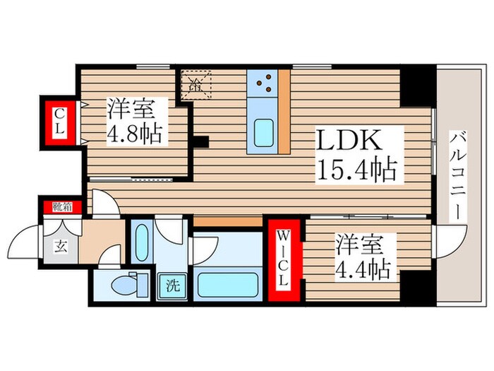 間取り図 デュオフラッツ葛西