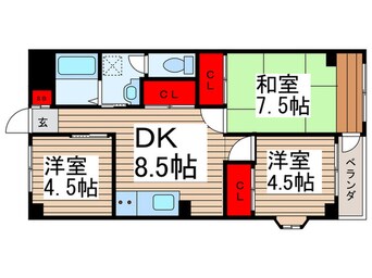 間取図 第２プラムフラワーガーデン