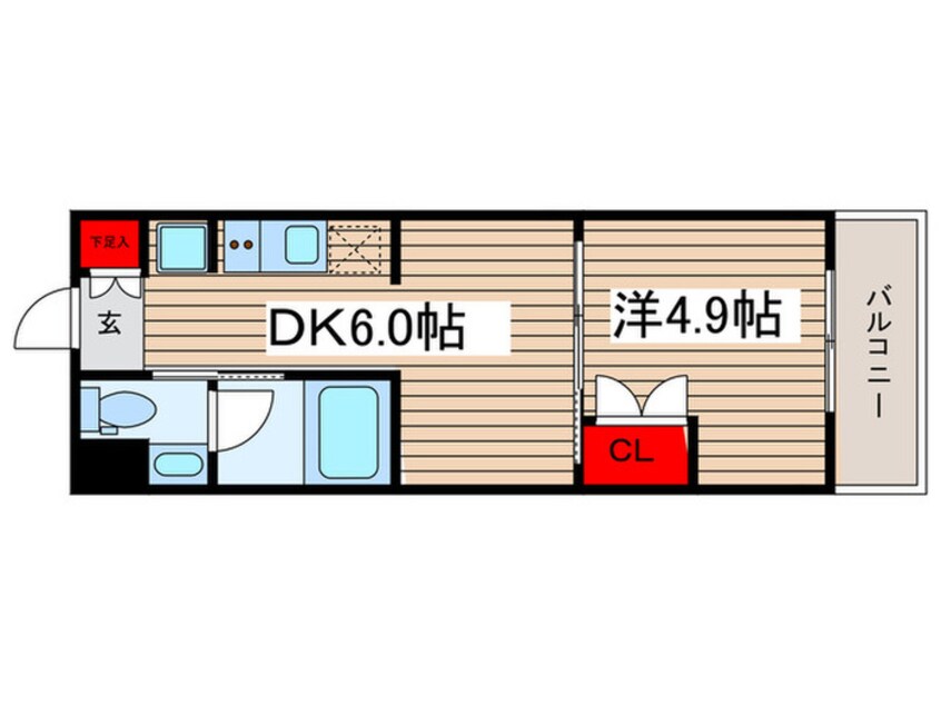 間取図 プラウドフラット亀戸