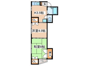 間取図 セラディール東橋本
