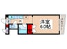 プチメゾン西が丘 1Kの間取り