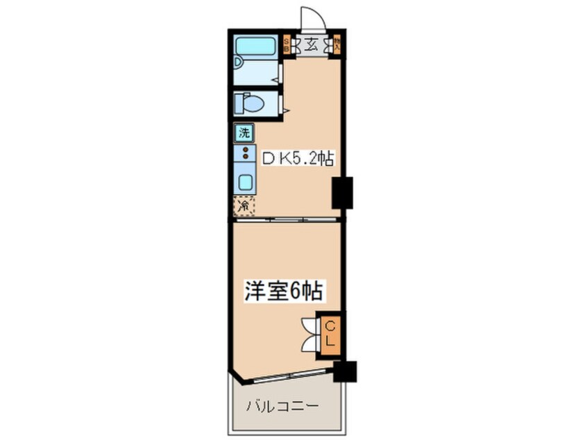 間取図 セントラル経堂（５０７）