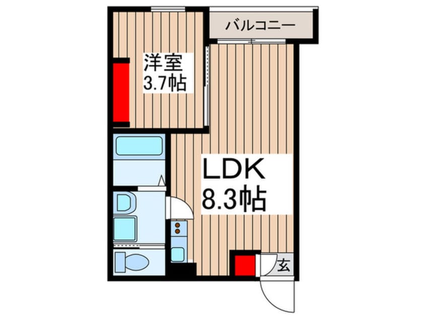 間取図 仮）Ｅｒｅｖａｎ成増