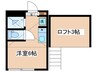 リラクシード 1Rの間取り