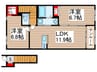 サーバル　－ｓａｒｖａｌ－ 2LDKの間取り
