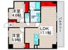 U COURT西新井 2LDKの間取り