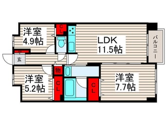 間取図 U COURT西新井