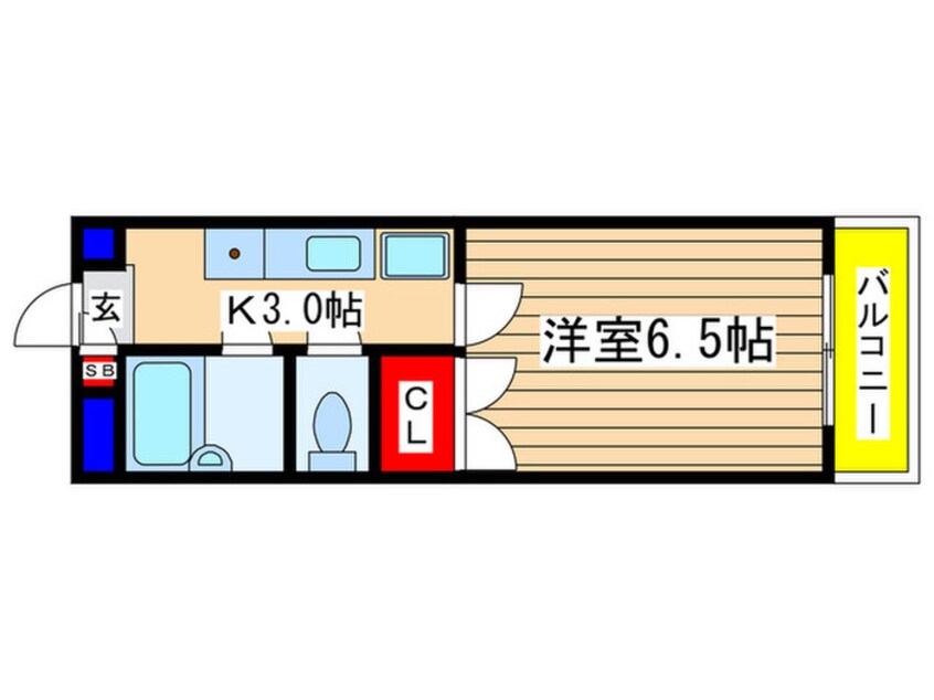 間取図 クラブコ－ト和光