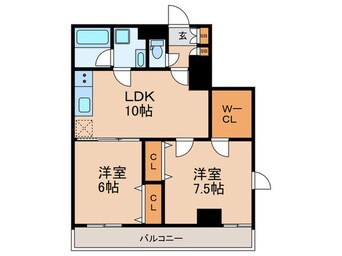 間取図 パークフラッツ西早稲田