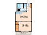 マンション富紀 1DKの間取り