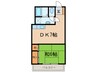 マンション富紀 1DKの間取り