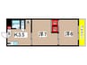 ＫＭハイツ 2Kの間取り