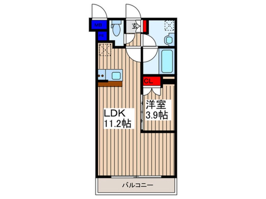 間取図 Ｉｍｐｌｅｏｓ和光ｅａｓｔ