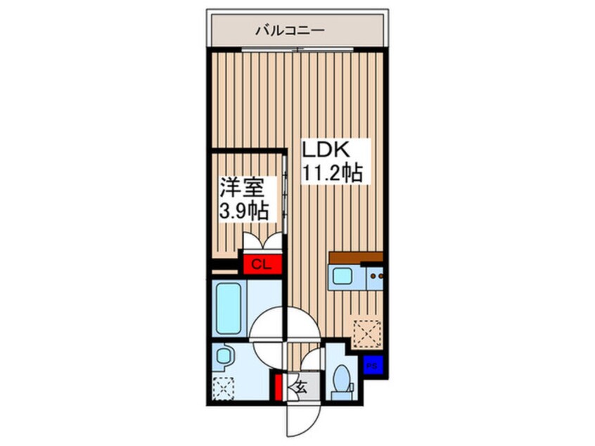 間取図 Ｉｍｐｌｅｏｓ和光ｅａｓｔ