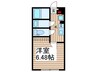 カインドネス蕨Ⅲ 1Kの間取り