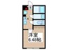 カインドネス蕨Ⅲ 1Kの間取り