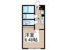 カインドネス蕨Ⅲ 1Kの間取り