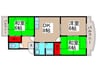 グランメール西船橋 3DKの間取り