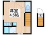 コンフォートテラス三鷹 1Rの間取り