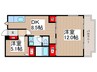 センチュリーメヌエット 2DKの間取り