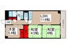 新松戸東パ－クハウスＣ棟(1304) 3LDKの間取り