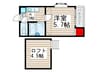 シンエイト 1Kの間取り