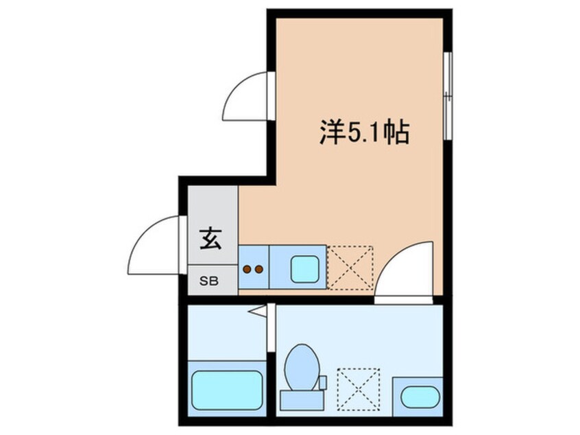 間取図 シャルメーヌ経堂