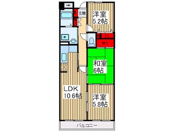 間取図 モ－ニングパ－ク朝霞