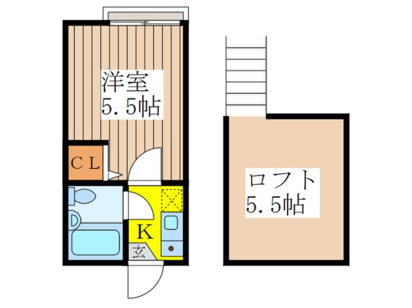 間取図 セシ－ル武蔵野