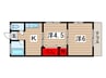 ハイム光陽 2Kの間取り