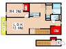 デュラカ－サ根光Ⅱ 1LDKの間取り