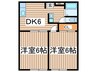 メゾンサンライズ 2DKの間取り