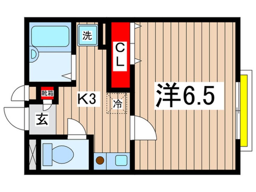 間取図 アムール栞