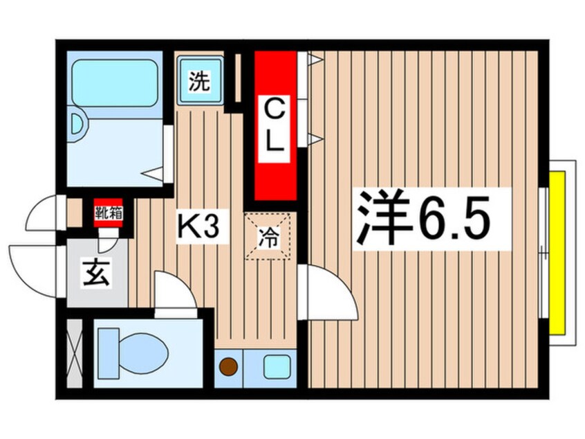 間取図 アムール栞