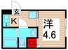 六町Live 1Kの間取り