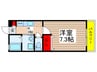 ロワール原木 1Kの間取り