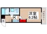 ECLAS北千住 1Kの間取り